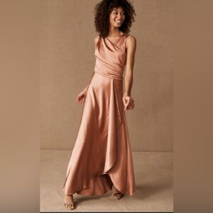BHLDN Dusty Pink Maxi Gown